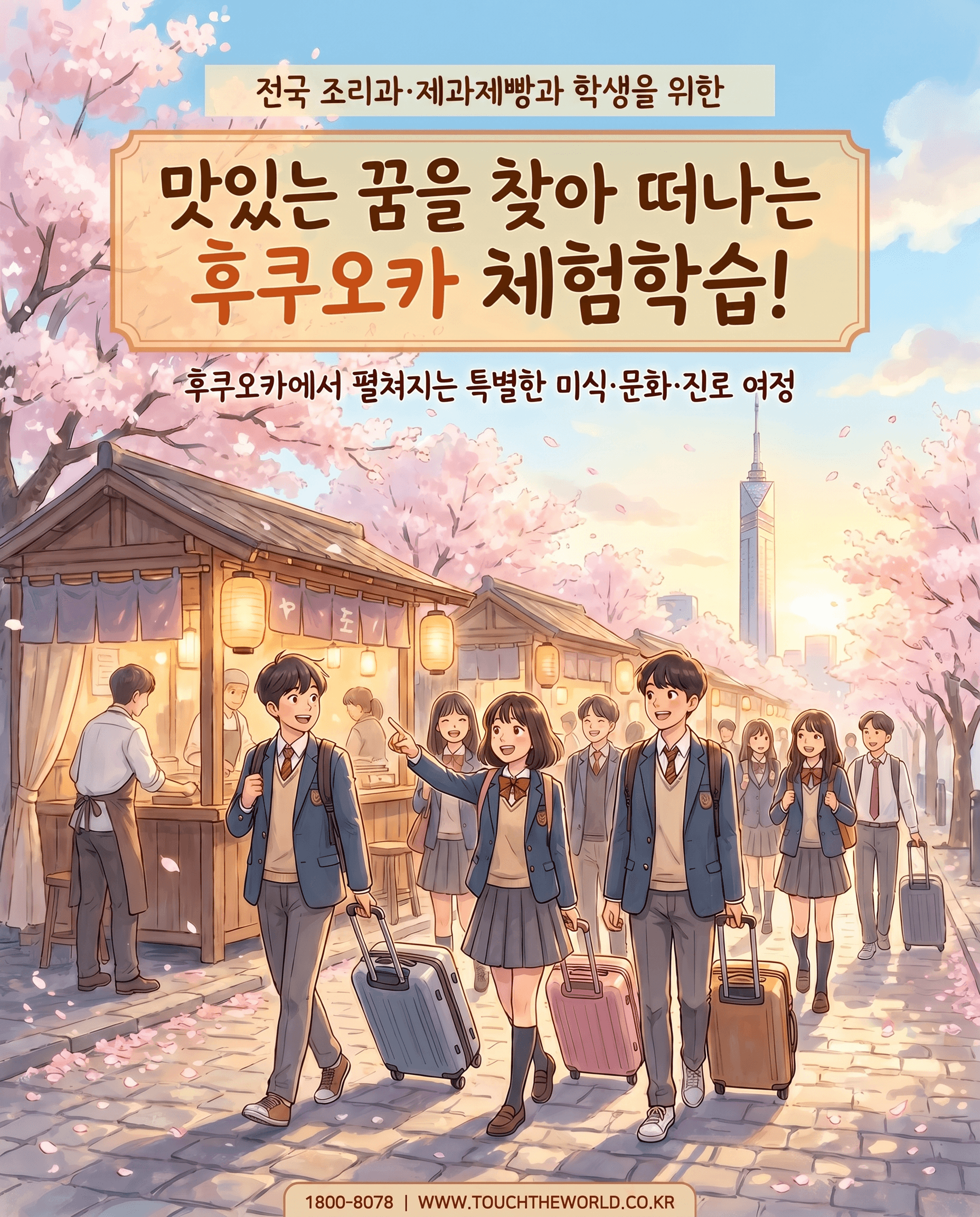 전국 조리과·제과제빵과 학생을 위한 후쿠오카 체험학습